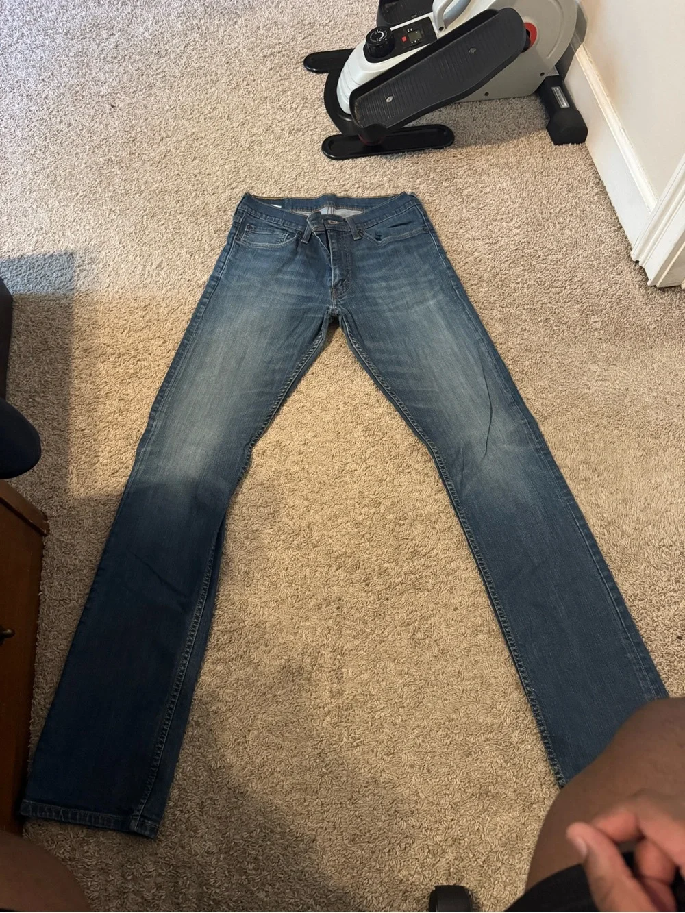Levi's Medium Blue Denim Straight Leg Jeans